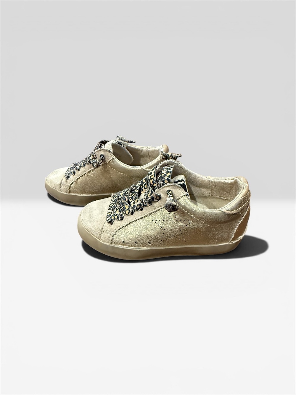 ShuShop “Mia” Gold Sneakers – Toddler Size 7